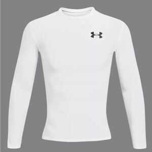 #326.  Under Armour WHITE HeatGear NWT Mens OG Compression Men's Long Sleeve